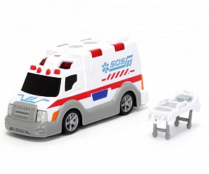 Машина скорой помощи со светом и звуком, 15 см. (Dickie, 3302004)